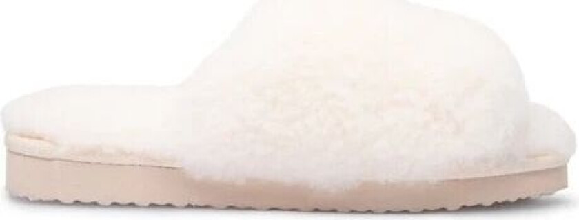 Läst Miriam Fur Slipper - Off White 39