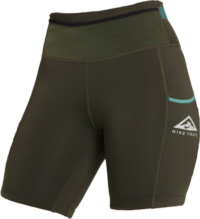 Epic Luxe Trail Running Shorts Dame Sequoia/Bicastal/Reflective Silver XS