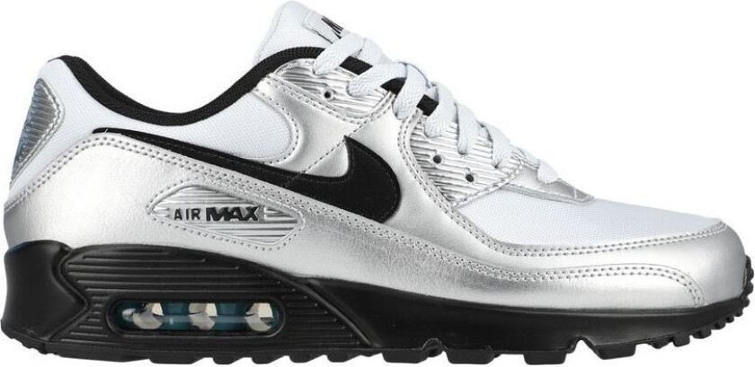 Sneaker Air Max 90 Premium Treble 2 - Chrome/Svart/Blå, størrelse 46