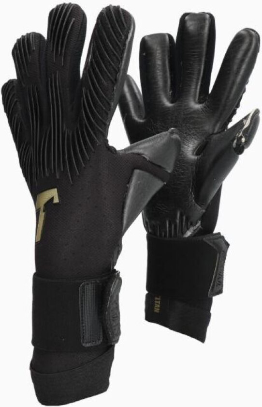 T1tan Keeperhansker Rebel 2.0 Black-out - Svart, størrelse 10