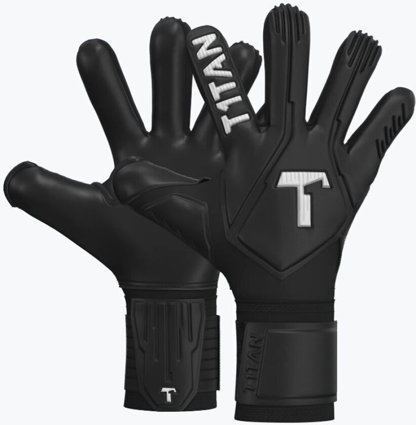 T1tan Keeperhansker Legend 1.0 Black-out - Svart, størrelse 6