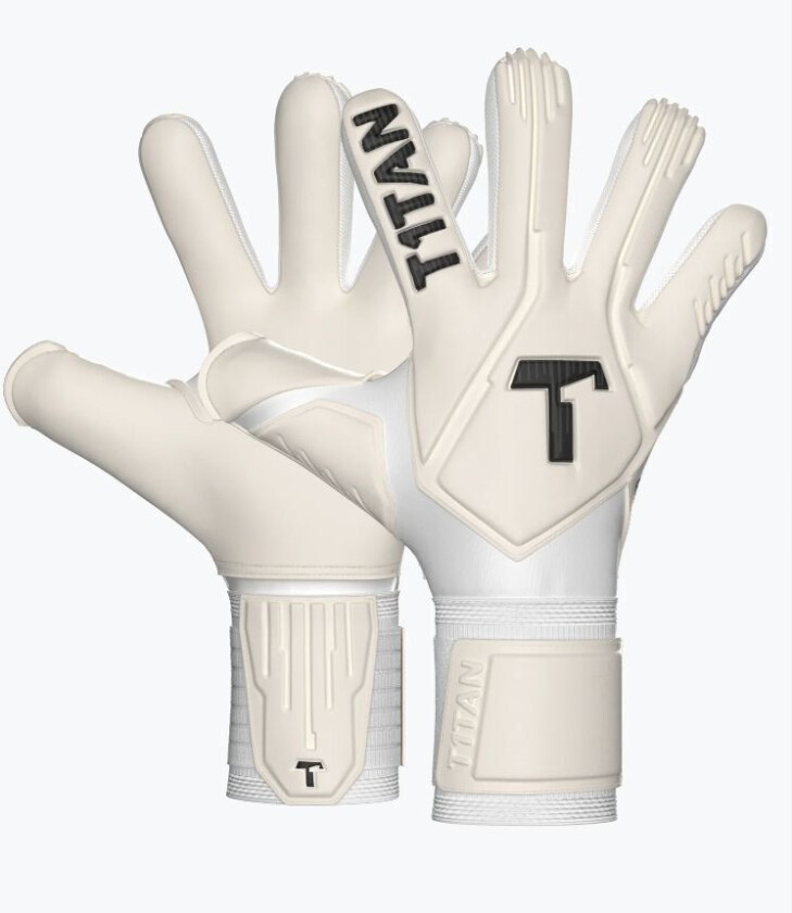 T1tan Keeperhansker Legend 1.0 White-out - Hvit, størrelse 8