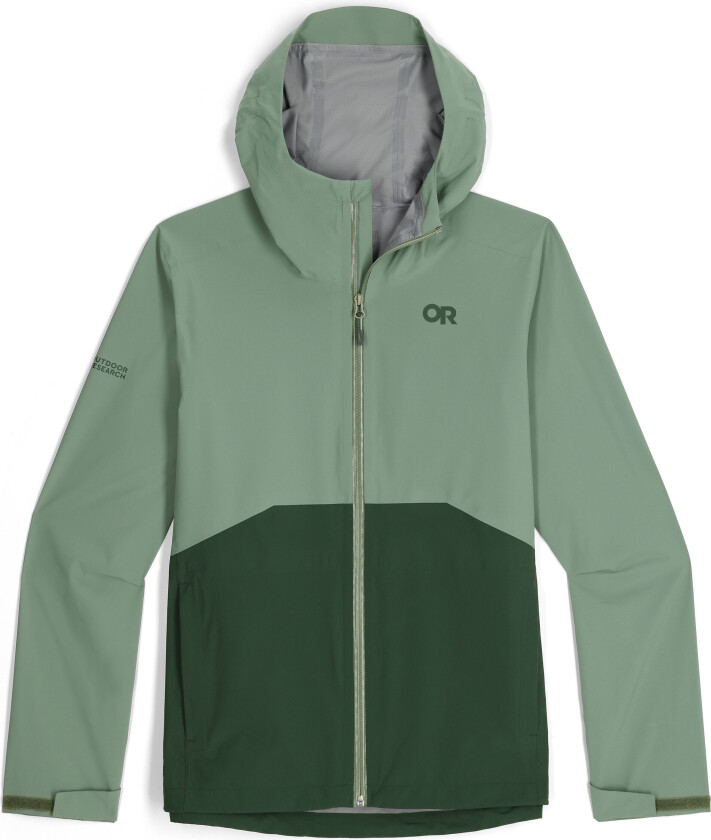 Men'S Stratoburst Stretch Rain Jacket Balsam/Grove L, Balsam/Grove