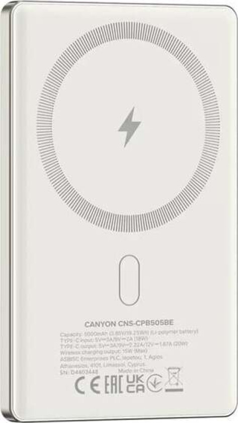 OnPower 505 MagSafe Powerbank 5000 mAh, Bei - 5000 mAh
