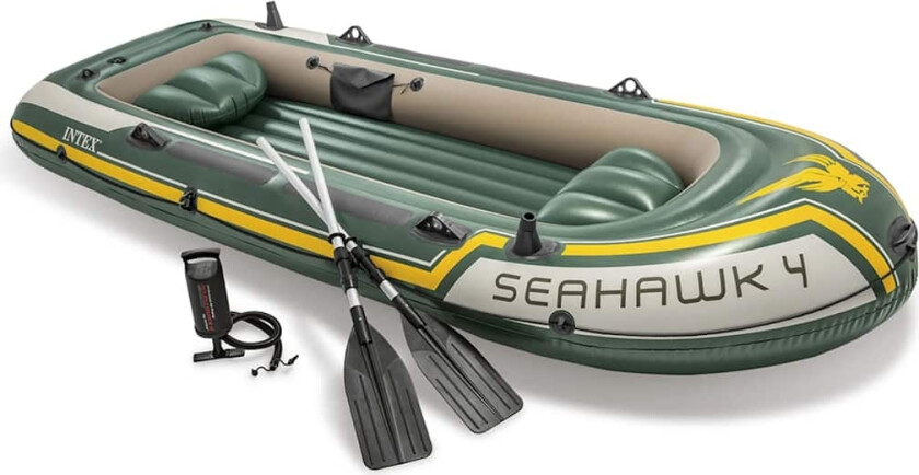 Seahawk 4 Oppblåsbar båt med årer og pumpe 68351NP