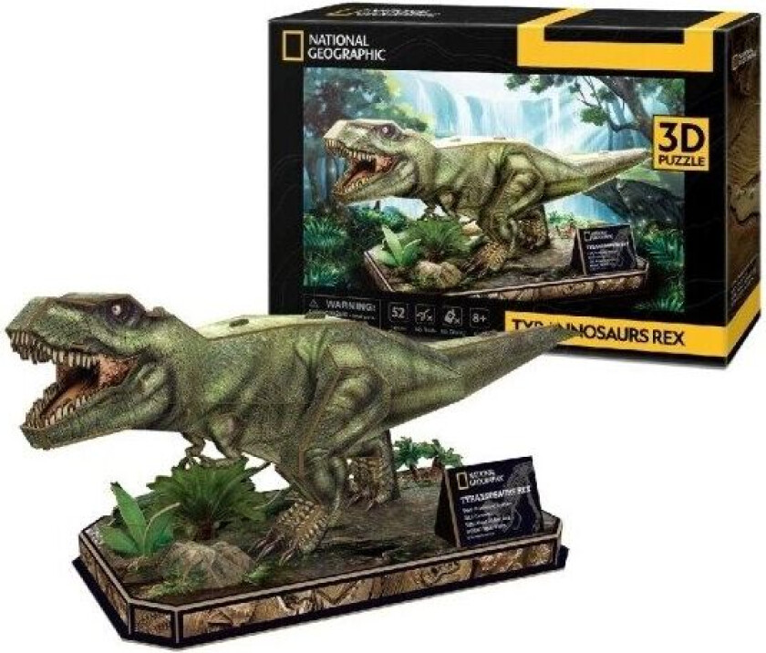 Van der Meulen Tyrannosaurus REX 3D-puslespill 52 stykker Dyr