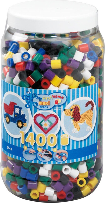 Bilde av Beads - Maxi - Beads in bucket - 1400pcs (8540)