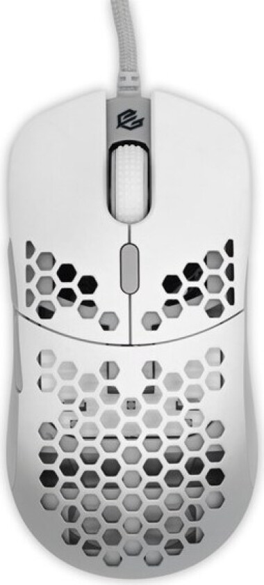Hati Gaming Mouse - White/Grey Matte - Gaming mus - Optisk - 6 - Hvit