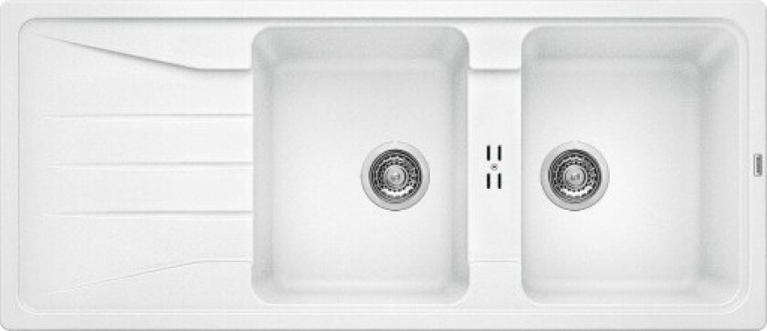Sona 8S UX kjøkkenvask, 116x50 cm, hvit
