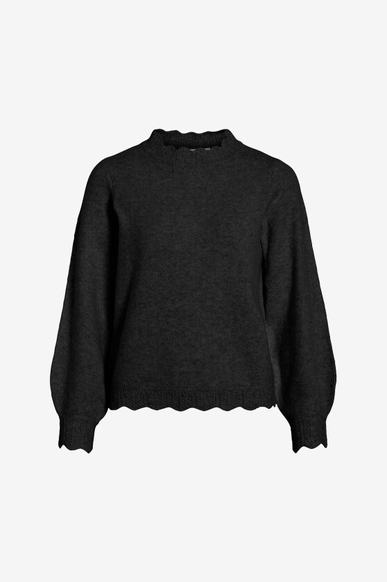 Pullover viNikolina O-neck L/S Knit - Svart