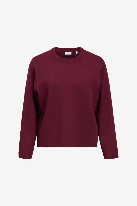 Genser objReynard Square Sleeve O-neck - Rød
