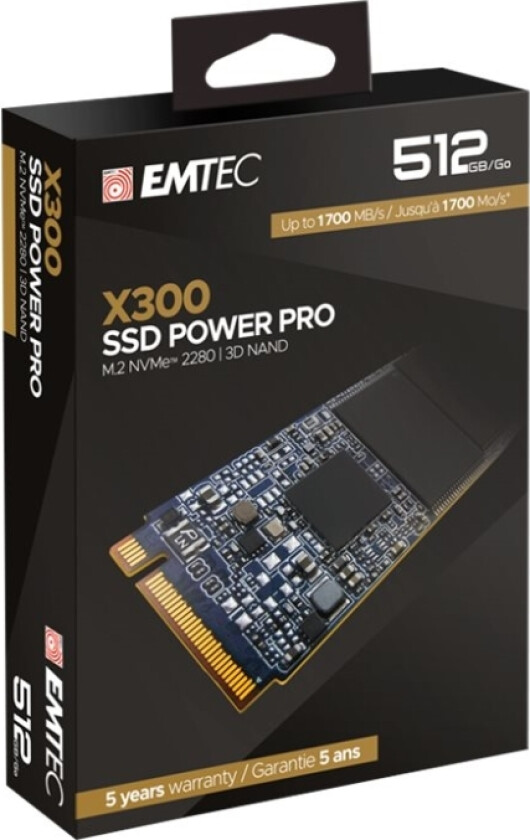 SSD 512GB M.2 PCIE X300 NVME M2 22,80