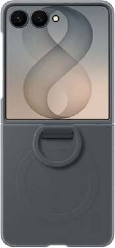 Galaxy Z Flip8 Silicone Ring Magnet Case - Graphite
