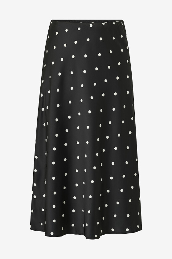 Maxi skjørt caMinela Satin - Svart