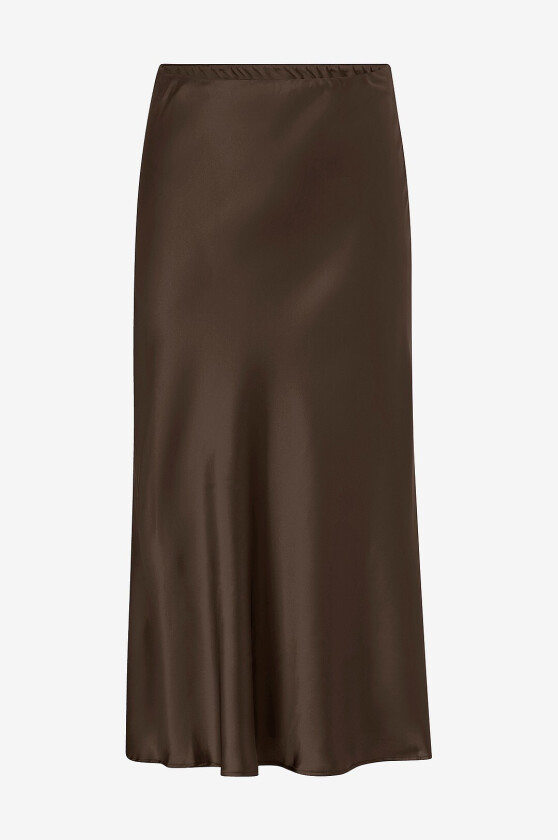 Maxi skjørt caMinela Satin - Brun