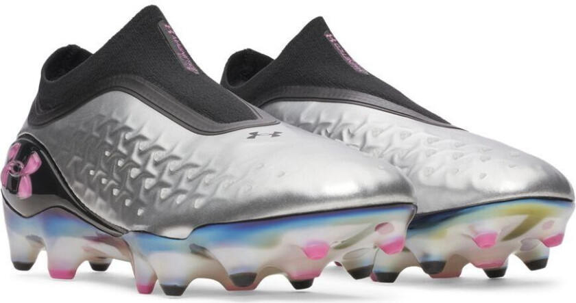 Magnetico Elite 6 Laceless FG Liquid Metal - Sølv/Svart/Rosa FORHÅNDSBESTILLING - Gress (FG), størrelse 45