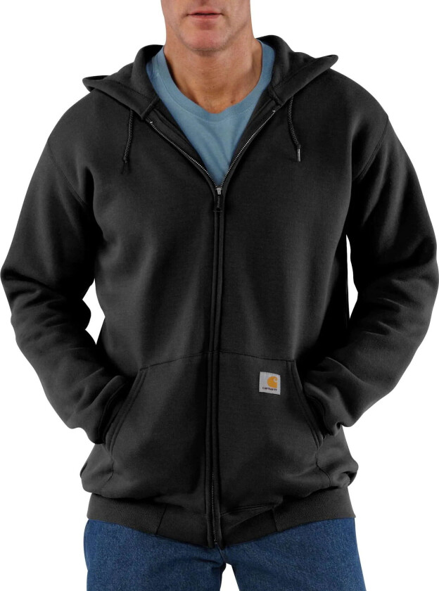 Men's Zip Hooded Sweatshirt , Black