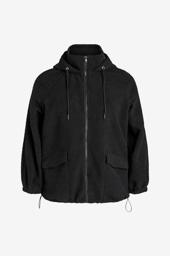 Fleeceskjorte Apalina, L/S, Fleece Cardigan - Svart