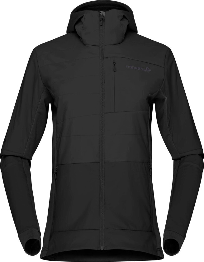 Women's Falketind Alpha90 Insulated Zip Hood L, Caviar