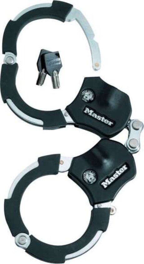 MASTER LOCK Street Cuff Slot, Ringlås, Sort, Sølv, Stål, Nøkkel, 360 mm, 7,6 mm