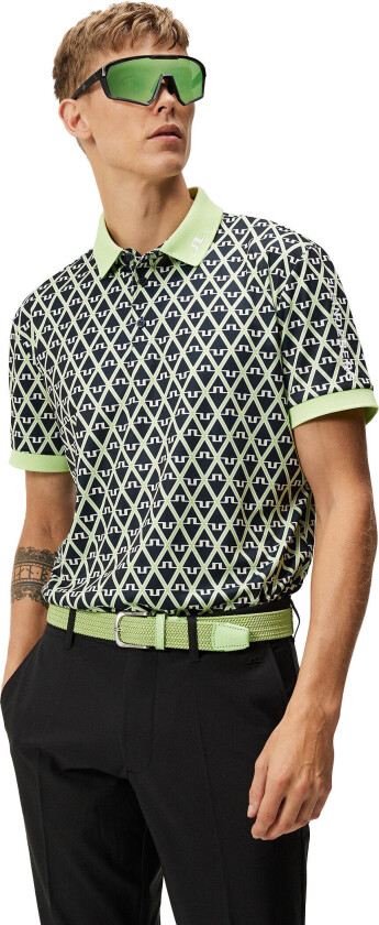 Tour Tech Reg Fit Print Polo Herre Geo Jl Navy M