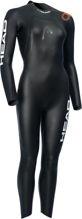 Head Women's Open Water Shell Wetsuit M, Black/Orange