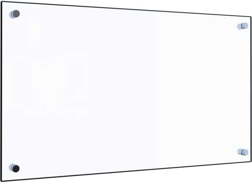 Kjøkkenplate gjennomsiktig 70x40 cm herdet glass
