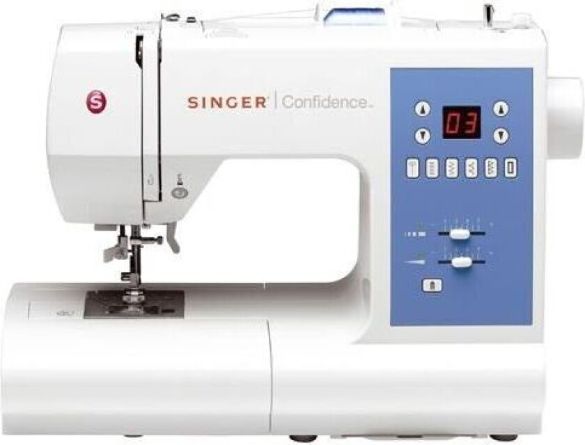 Singer Confidence 7465 - Symaskin - 50 sting - 2 enkeltskrittsknappehull - LED display