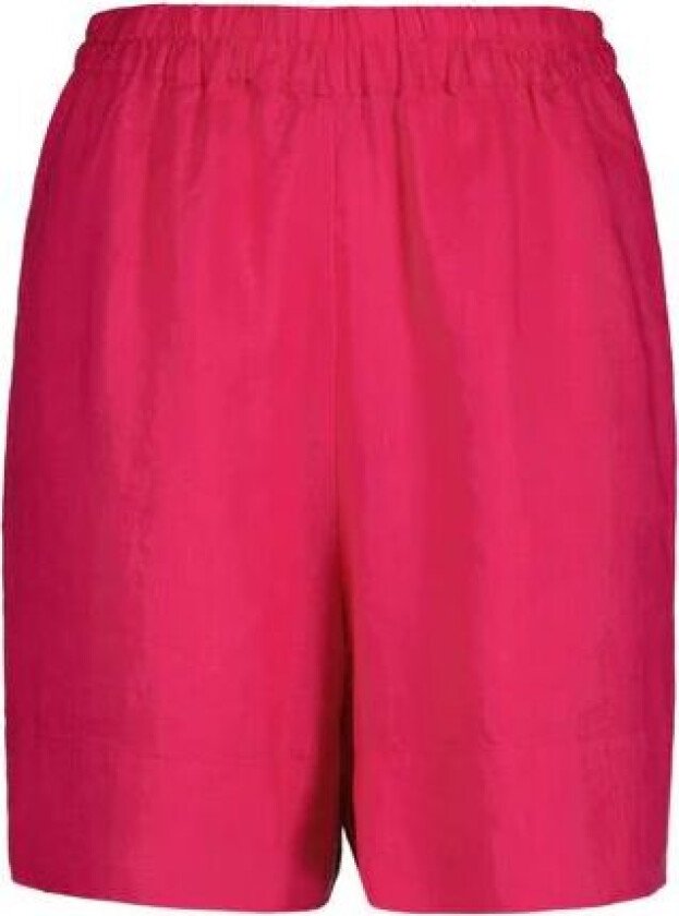 Linen Pull-On Shorts - Magenta Pink 34