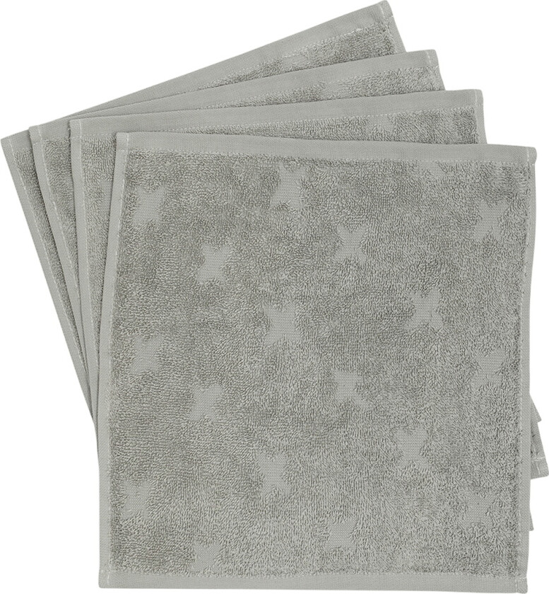 Bilde av Vaskeklut - 4-pack - 30x30 cm - Mineral Green - - OneSize - Vaskeklut