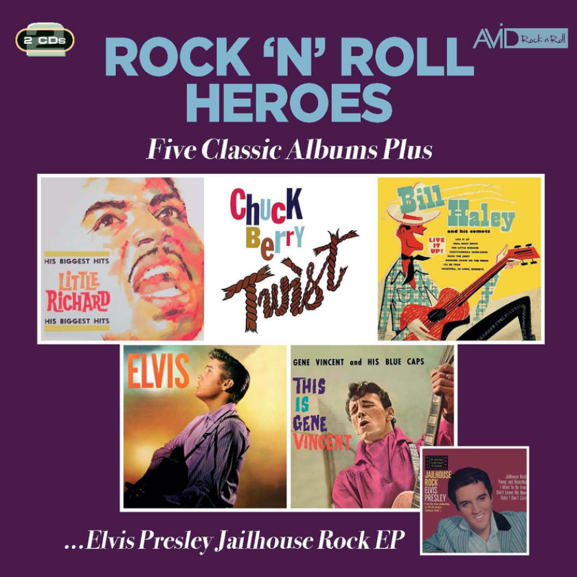 Little Richard, Chuck Berry, Bill Haley & His Comets, Elvis Presley, Gene Vincent Rock N Roll Heroes Five Classic Albums Plus CD