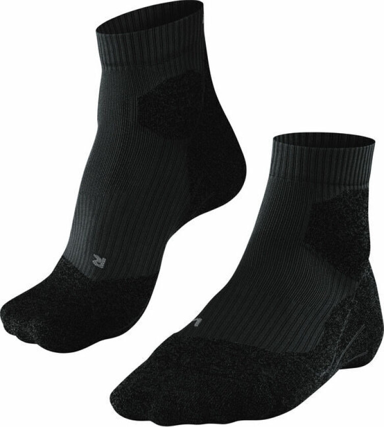 Men's Trail Running Socks 44-45, Black-Mix