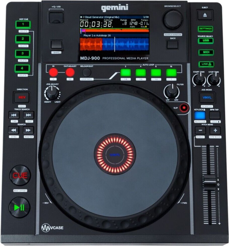 MDJ-900 Profesjonell USB Mediaspiller