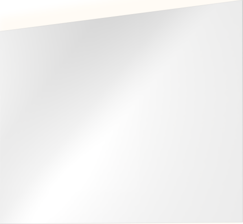 Proline speil med lys, 80x60cm