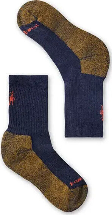 Kids' Hike Light Cushion Crew Socks 26-28, Deep Navy