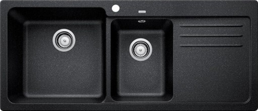 Naya 8S UX kjøkkenvask, 116x50 cm, antrasitt