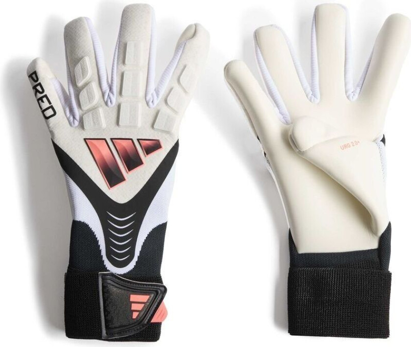 Keeperhansker Predator Pro Strap Chaos Vs Control - Hvit/solar Turbo/svart, størrelse 7½