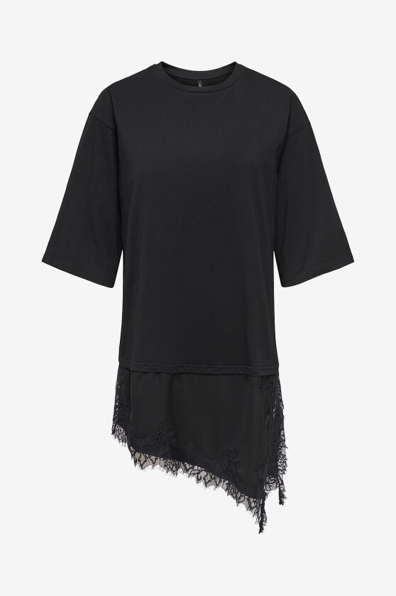 Topp Onlmadelyn S/S Lace Top Jrs - Svart