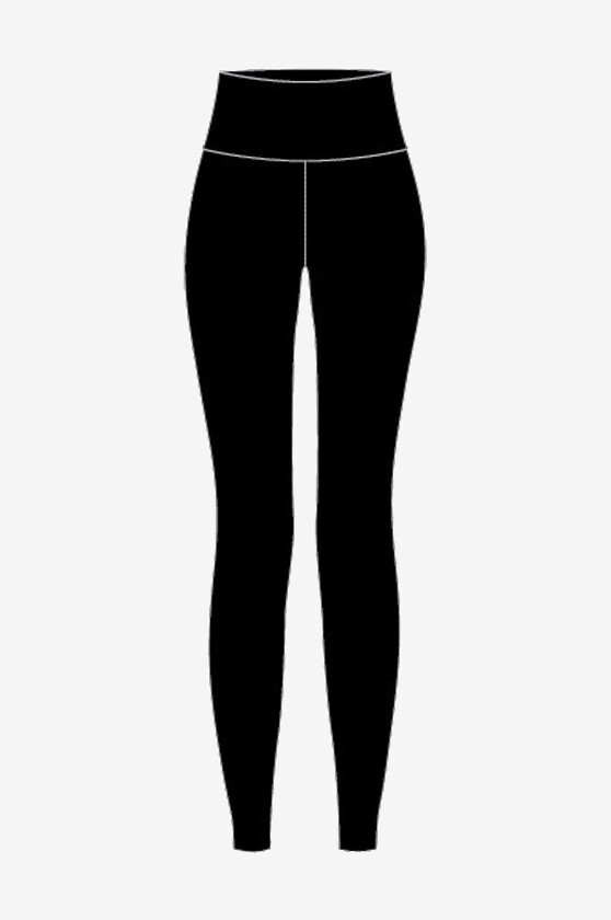 Treningstights Smoothflex HW Tights - Svart