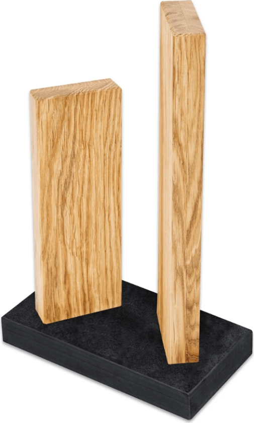 Bilde av knivblokk "Stongehenge" granitt/eik liten