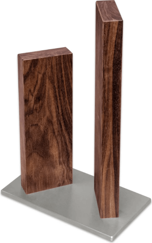 Bilde av knivblokk "Stongehenge" valnøtt liten