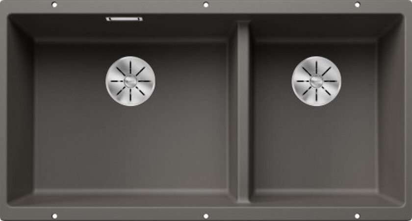 Subline 480/320-U UXI kjøkkenvask, 75,5x46 cm, grå