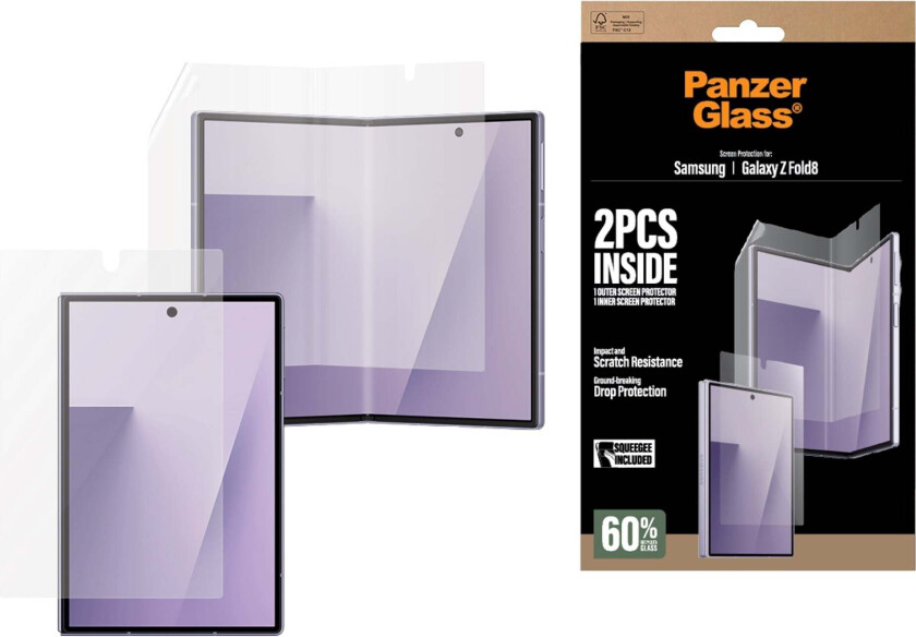 Samsung Galaxy Z Fold8 Ultra Glass for subscreen classic fit + TPU film for foldable screen