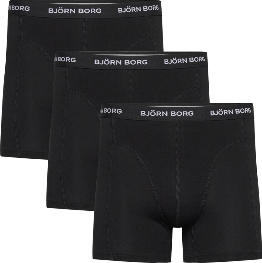 Cotton Stretch Boxers 3-pack Black L