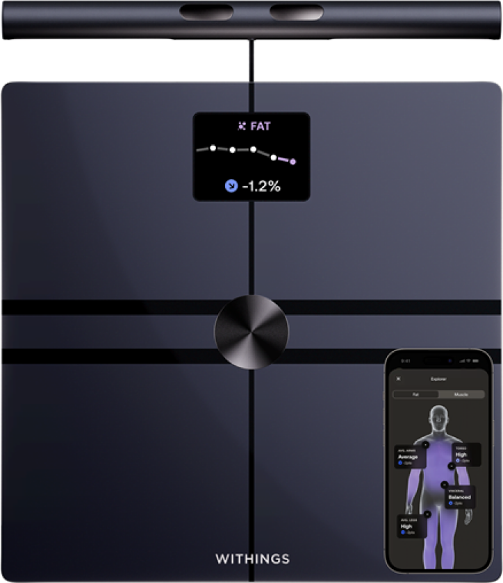 Bilde av BodyFit Analysevekt Black