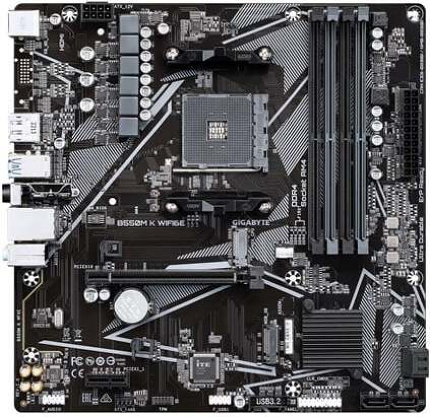 B550M K WIFI6E Hovedkort - AMD B550 - AMD AM4 - DDR4 RAM - Micro-ATX