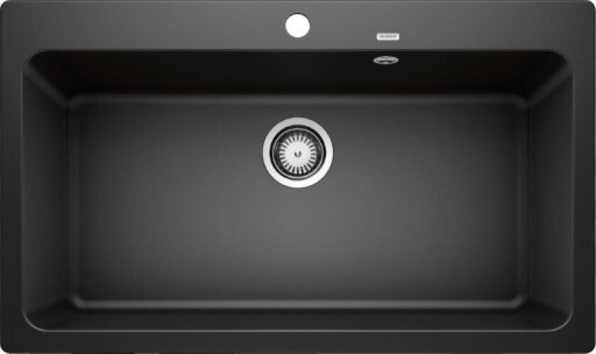 Naya XL 9 UX kjøkkenvask, 86x51 cm, sort