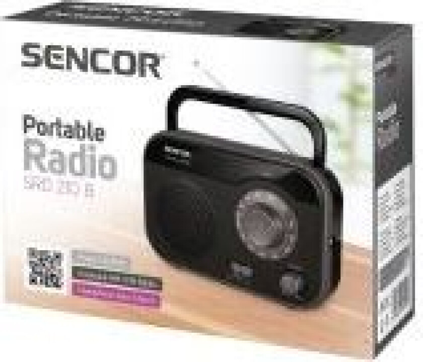 SRD 210 - Personlig radio - 1 watt - svart