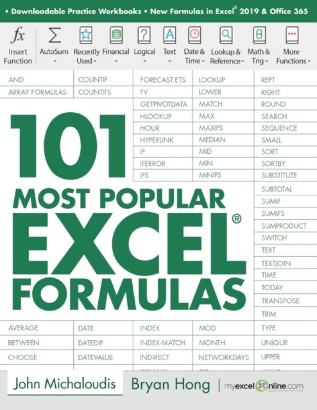 101 Most Popular Excel Formulas av Bryan Hong, John Michaloudis (Paperback)