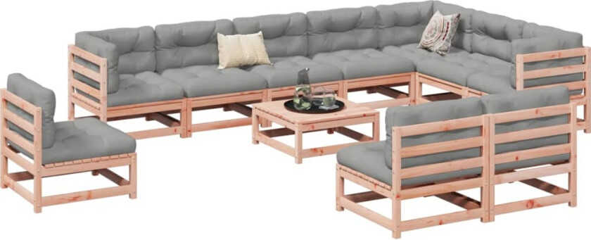 Hagesofasett 11 deler heltre douglasgran